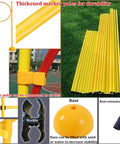 Pro Grade Drone Racing Obstacle Course Kit With Multi Stage Gates, 60cm And 70cm Rings, hardware and components display