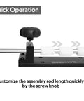 Pen Assembly Press With Adjustable Assembly Rod For Woodturning Lathe Pen Making, 30 Pound Press with micro adjustable rod detail