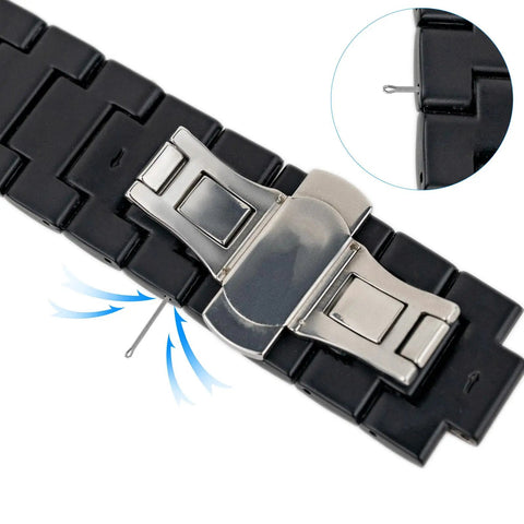 Watch clasp showing Must-Have 360 Piece Stainless Steel Watch Band Pins Kit With 18 Sizes From 6mm To 23mm for quick repair