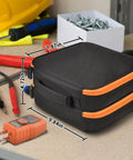 Tough Travel Tool Case Bag For ET310 Breaker Finder And RT250 GFCI Tester Two Layer Pro Grade Organizer For Digital Multimeters Clamp Meters And Home Test Kits Black
