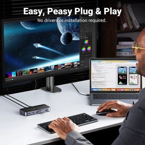 USB Three Point Zero Switch For Two PCs To Share Keyboard Mouse Printer Scanner And Other USB Devices With Four Ports