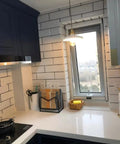 Swag Pendant Light With 15ft Plug In Cord Dimmable UL Listed Retro Ceramic Marble Shade Nordic Decor Hanging Ceiling Light for dining