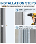 Installation steps for Top Rated 12 Pack Window Screen Replacement Plunger Pins And High Grade Spring Clips Repair Kit.
