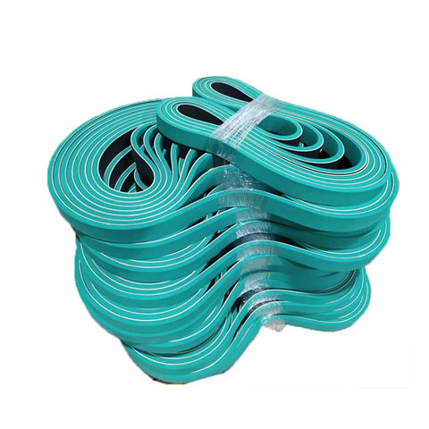 8.0mm Thick Green Wear-Resistant Rubber Conveyor Belt For Folder Gluing Machine 980-25-8 Premium Industrial Replacement Belt, coiled
