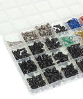 Universal RC Screw Kit Screws Assortment Set Stainless Steel Hardware Fasteners For RC Cars And Models Individually Packaged In Clear Box, assorted screws