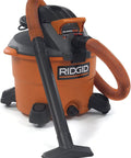 Heavy Duty Wet Dry Vacuum And Blower With 12 Gallon Capacity And 5 Peak Horsepower Detachable Leaf Blower Head for workshop use.