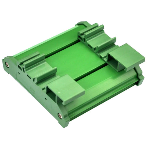 Din Rail Mount Pinout Breakout Terminal Block Module For UNO R3 Builds With 3.81mm Pitch Screw Terminal 26-16AWG Wire Range 5mm Strip M2 Slotted Screw For Easy Industrial Control Wiring, green plastic housing