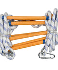 Coiled 16 Foot Fire Escape Rope Ladder For 2 To 3 Story Homes Emergency Escape With Quick Deploy In Seconds No Tools Needed