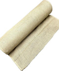 Burlap Fabric Roll 36 Inch Wide by 150 Feet Long Non Fraying Tight Woven Natural Burlap showing roll and texture