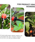 Drip irrigation system setup with tubing, connectors, and drippers for garden irrigation.