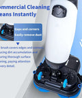 Workhorse 17 Inch Floor Polisher And Carpet Cleaner for Busy Commercial Spaces with dual brush heads and 360 degree head.