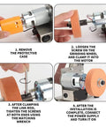 Mini Belt Sander Electric Polishing Tool With 7 Variable Speeds And Grinding Wheel For Wood Acrylic Compact Desktop Sanding Machine setup instructions