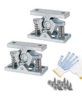 2 Pcs RV Door Catch And Trailer Door Latch Spring Loaded Easy Lock Stop Double Roller Zinc Alloy Durable Door Hardware with gloves