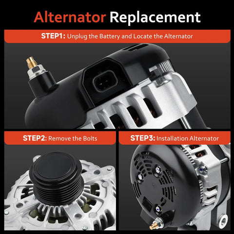 Chevrolet Traverse 170 Amp 3.6L Alternator Replacement Direct Fit For 2009 To 2017 Models And 2017 GMC Acadia Limited tutorial