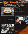 Signs when to replace Vapor Canister Purge Valve Vacuum Solenoid Switch For Toyota And Scion; includes abnormal noise and gasoline odor.