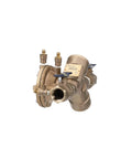 Heavy Duty One Inch Lead Free Y Pattern Rpz Assembly With Corrosion Shield Core Top Shelf No Lead Backflow Preventer, brass valve with shutoffs