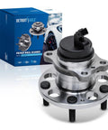 Heavy Duty Rear Wheel Bearing And Hub Assembly For 2014 To 2019 Kia Soul Fwd with ABS sensor, alloy steel, bolt-on design.