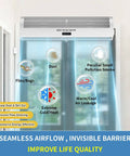 36 Inch Wall Mounted Air Curtain For Commercial Doors With Magnetic Switch Zero Hassle Setup Energy Saving Dust And Pest Blocker in use