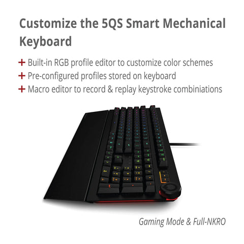 Next Level Smart RGB Mechanical Keyboard With Programmable Keys And Killer Typing Flow For Work And Gaming Featuring Color Alert Display On Keys Black aluminum keyboard with customizable RGB lighting and volume knob.