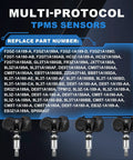 Ford TPMS Sensors 315MHz 433MHz Pre Programmed Tire Pressure Monitoring Replacement For F150 F250 F350 F450 F550 Escape Fusion Maverick Ranger Focus Transit 4 Pack Drop In Ready, four sensors
