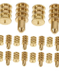 Heavy Duty Copper Dowel Table Leaf Hardware Set With Bolt Sleeve Connectors And Fasteners For Replacing Table Leaves And Cabinet Hardware Spares Lifetime Parts DIY Friendly And Built To Last, copper dowel parts