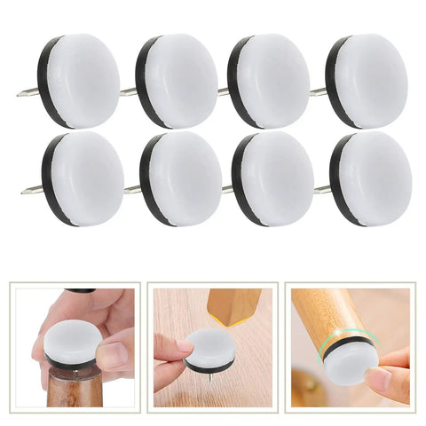Non Slip Furniture Glides Nail On Pads For Chair And Table Legs Noise Proof Quiet Glide Floor Protection