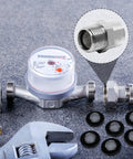25 Pcs Stainless Steel Water Filter Hose Washers With Screen Inlet Hose Washers For 3/4 Inch Garden Hose Connectors And 5/8 Inch Washing Machines Durable Gasket Seals Set featuring a close-up of screen inlet in plumbing setup