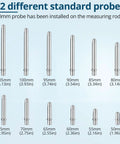 ALLmeter bore gauge kit with 12 interchangeable stainless probes from 50–105 mm for internal diameter measurement