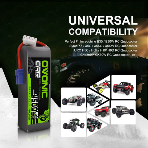 6S 22.2V 4500mAh 50C LiPo Battery With EC5 Discharge Plug And Soft Case For X Class Drone Racing Quadcopters Planes EDF Jets And RC Cars