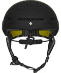 Ultra Light MIPS Ski Mountaineering Helmet For Snow Sports, Low-Profile Hybrid Shell With Dual-Density EPS in Dirt Black, front view.