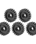 Five Pack Steel Servo Spur Gears With 24 Tooth Internal Spline Module 0.8 Durable Industrial Replacement Gears for RC Motors