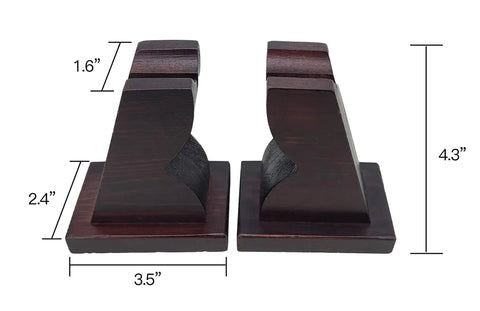 Solid wood katana stand dimensions, 4.3-inch height, 3.5-inch width, Sturdy Dope Wood Katana Stand Display For Home Or Office