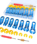 16 Piece Fuel Line And Transmission Quick Disconnect Tool Set For Cars With 1/4 5/16 3/8 1/2 5/8 3/4 7/8 Inch Line Fittings