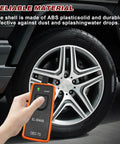 Keep Your Ride Rolling Smooth On Any Street With This Straight Up Bulletproof Tire Pressure Monitor And TPMS Reset Tool For GM Chevy Buick EL50448 Models in hand near a tire.