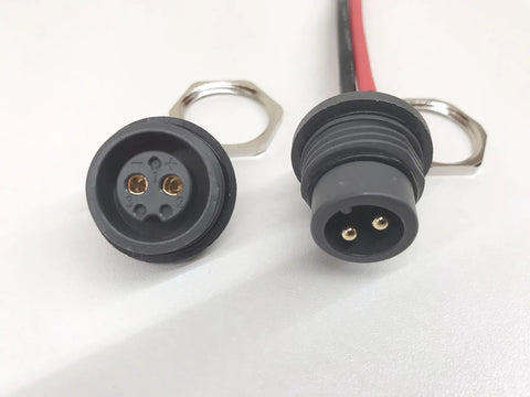 Heavy Duty Reention Dorado Battery Connector Set For Ebike Power Access With Gold Plated Contacts And 12 Gauge Wire Includes Male And Female Connectors For Battery To Bike Hookup And Repair