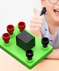 3V Electromagnetic Relay Experiment Kit For STEM Learning Hands On Science Projects held by smiling child showing thumbs up