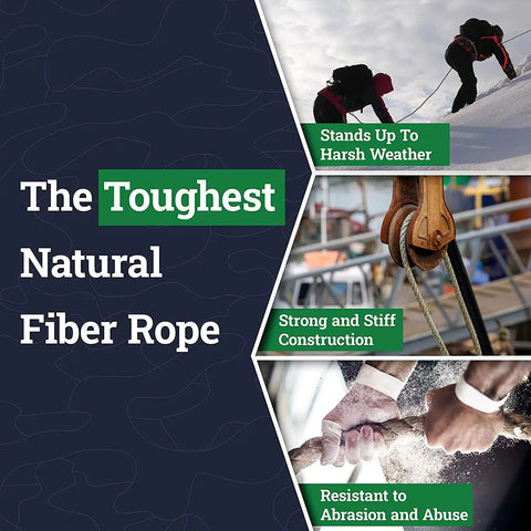 Dope Twisted Sisal Rope For All Around Use Natural Twine For Crafts DIY Gardening And Decor Durable Thick Rope For Indoor And Outdoor Projects In Various Lengths in different settings highlighting durability.