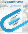 Universal Dryer Vent Cleaner Kit With Flexible Vacuum Hose Attachment, blue, 80cm length, ideal for deep lint removal, fits all vacuums.