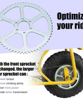 60 Tooth Sprocket For 35 Chain Ride Ready Heavy Duty Fits Coleman Mini Bike CT100U shown with bike wheel