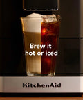 Compact Fully Automatic Espresso And Iced Coffee Maker With One Touch Brewing High Pressure Pump And Rapid Milk Frother For Butter Smooth Lattes That Hit The Spot, showcasing hot and iced coffee.