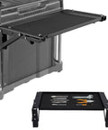 Magnetic Tool Tray And Folding Work Table For Modular Toolboxes No Drill Installation Aluminum Alloy Mobile Workstation