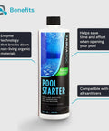 Pool Opening Starter Kit With Enzyme For Above Ground And Inground Pools, 32oz Bottle Display