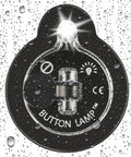 Ultra Bright Button LED Lights With Adhesive Backing Pack, waterproof design with water droplets and glowing light effect