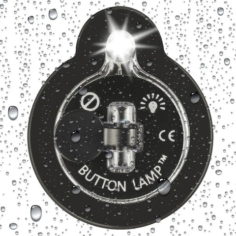 Ultra Bright Button LED Lights With Adhesive Backing Pack, waterproof design with water droplets and glowing light effect