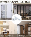 8 Piece Bi Fold Door Top Roller Guide Wheel With Spring Loaded Pivot Hardware Kit for various door types installation