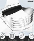 Pro Grade Heavy Duty Pastry Blender With Stainless Steel Blades And Wire Dough Cutter showing dimensions and features.