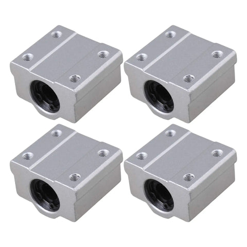 SC8UU Linear Motion Bearing Kit For CNC And 3D Printers, 8mm Inner Diameter, 34.5mm Length, Pack Of 4, smooth guide rails