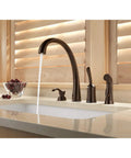 Pillar Kitchen Soap Dispenser For Pillar Waterfall And Linden Faucets Venetian Bronze Finish 13 Oz Bottle Fits Deck Thickness Up To 2.5 Inches Slick Sinks Accessory