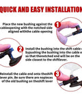Transmission Shift Cable Bushing And Install Tool Kit To Fix Loose Sloppy Shifter Gear Selector installation steps