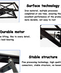 Wortat Electric Scissor Lift Table With Wireless Remote For Heavy Duty DIY Raising Loads, adjustable height stable iron structure.